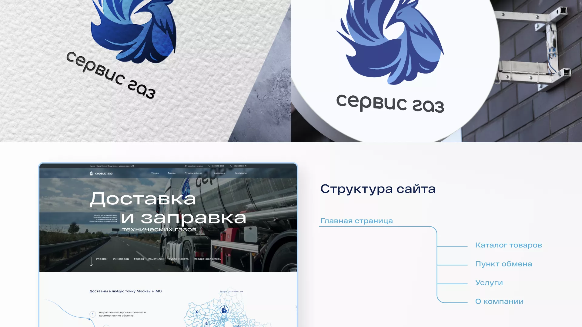 Создание сайта компании «Сервис газ» в Ивантеевке