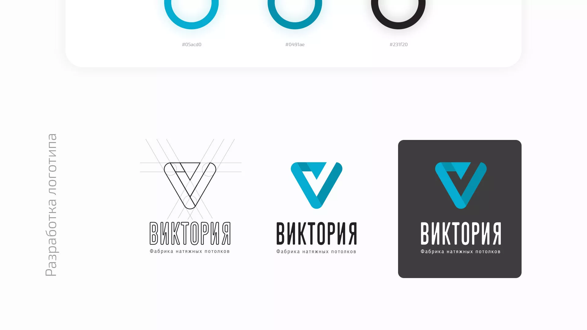 Разработка фирменного стиля компании по продаже и установке натяжных потолков в Ивантеевке
