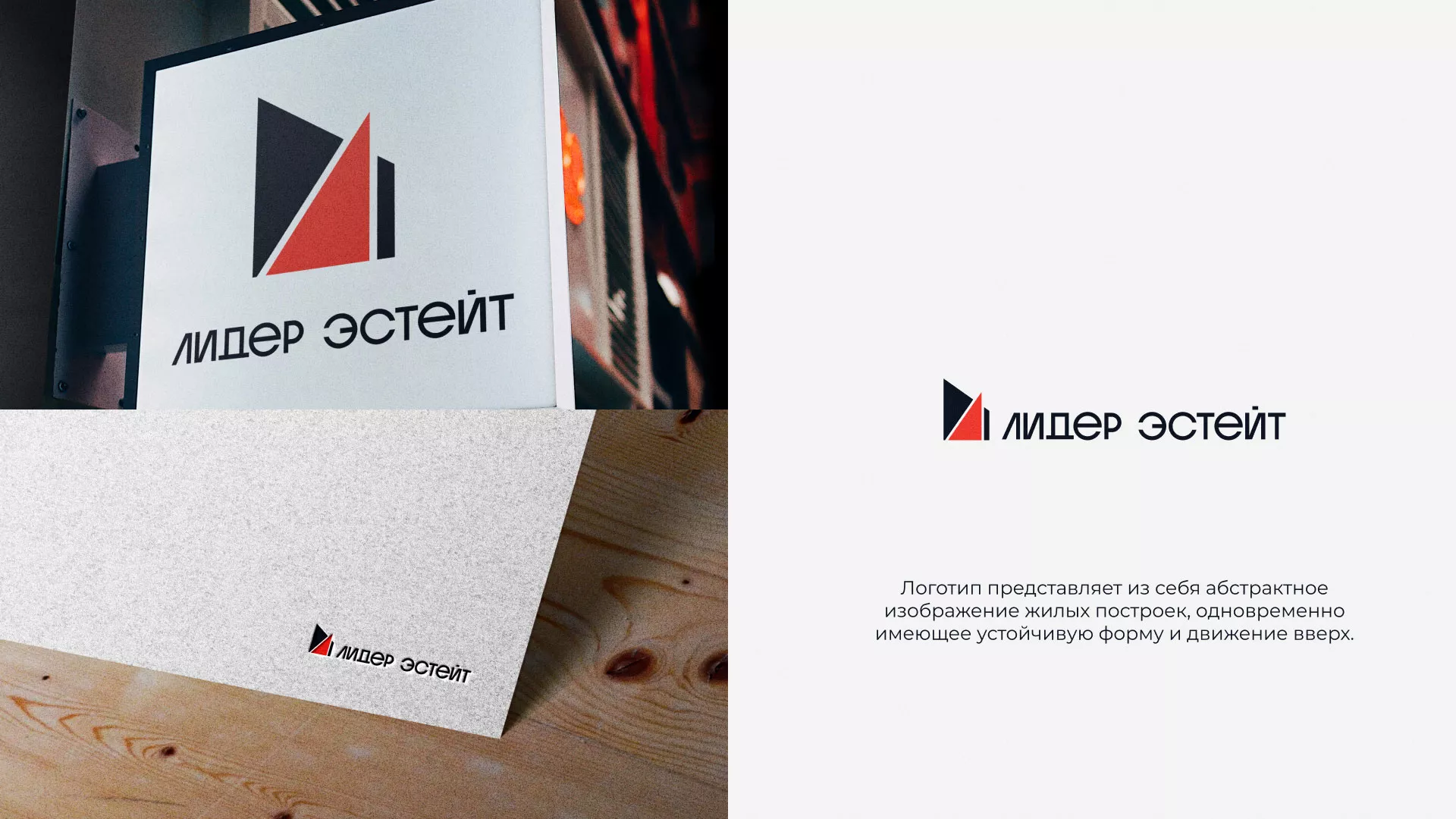 Сделали логотип для агентства недвижимости «Лидер Эстейт» в Ивантеевке