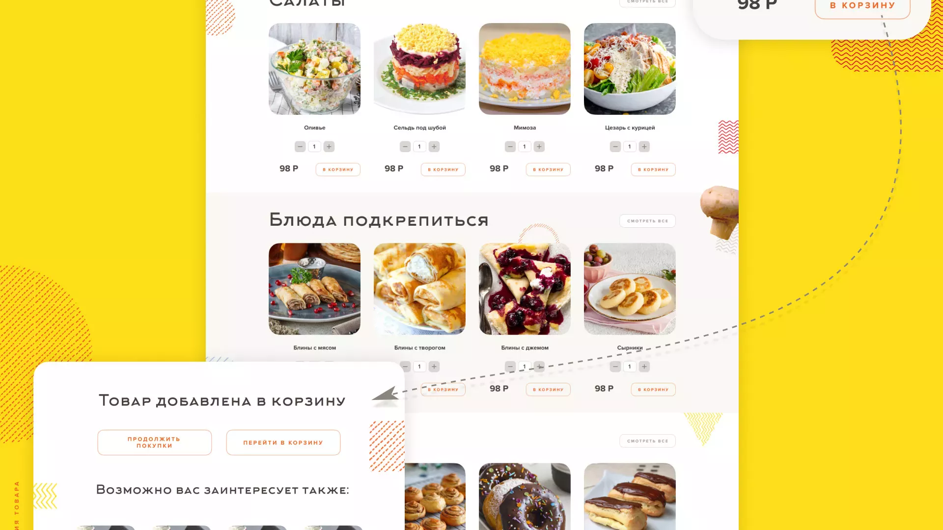 Разработка сайта кафе-столовой «Суп-Мясо-Салат» в Ивантеевке